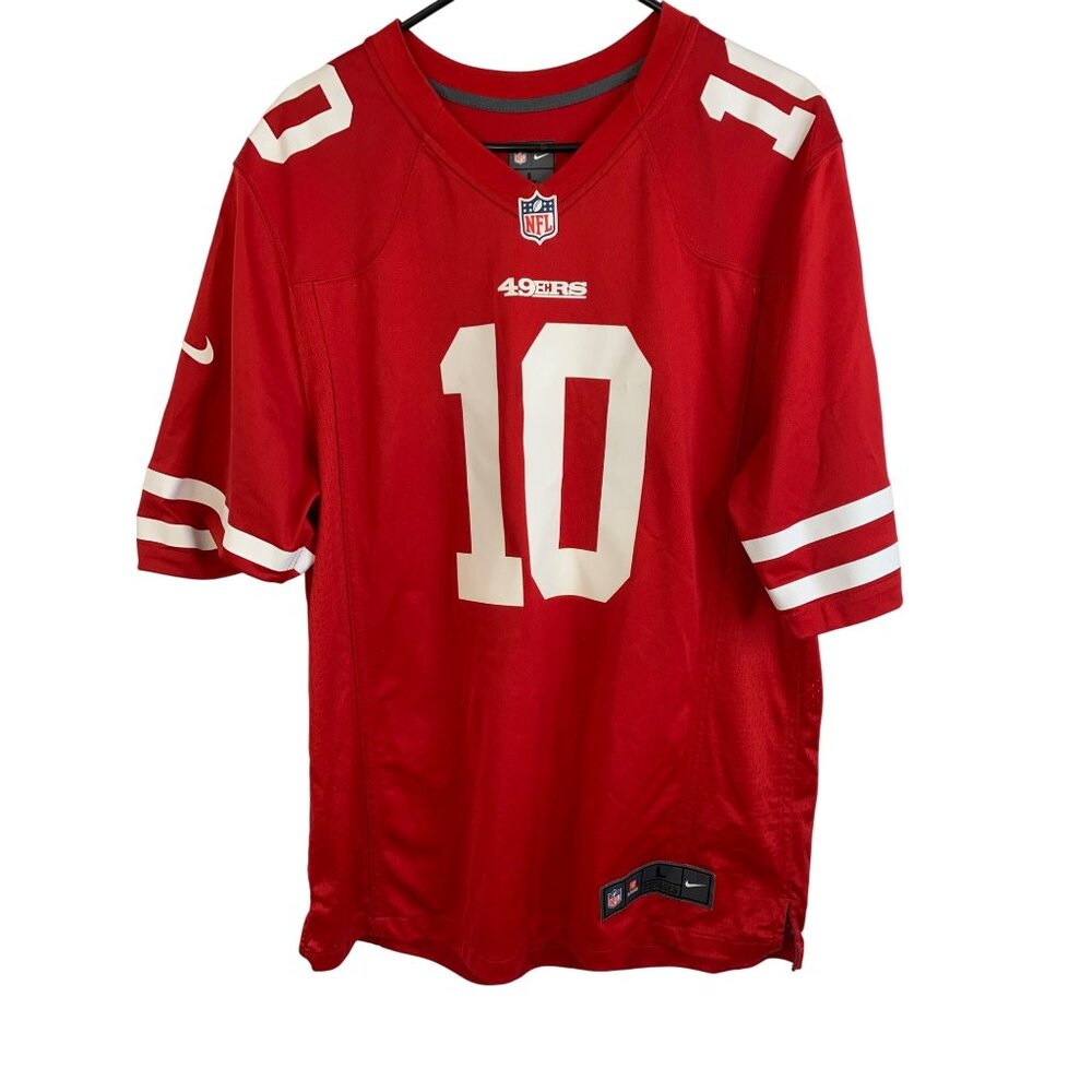 Nike NFL 49ers Garoppolo #10 On Field Red Jersey Large 8326 Mens San Francisco